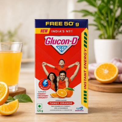 Glucon-D Tangy Orange Instant Energy Drink Powder | 200g